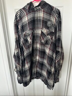 Men’s Harley Davidson Button Up Hoodie
